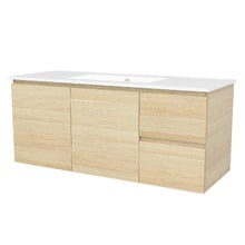 Nevada 1200mm Wall Hung Vanity with Ceramic Countertop